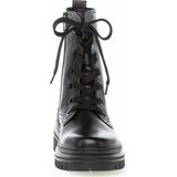 Gabor - Dames Veterschoenen - Zwart - Leer/Synthetisch - Polyurethaan Zool