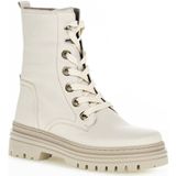 Gabor - Enkellaarsjes - Beige - Leer - Vetersluiting