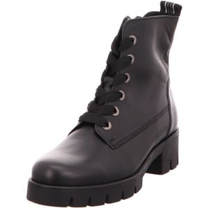 Gabor, Schoenen, Dames, Zwart, 38 1/2 EU, Leer, Stijlvolle Veterboots 711.3