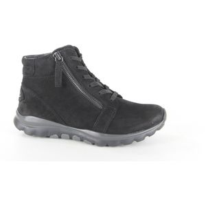 Gabor - Rollingsoft Veterschoenen Hoog - Zwart - Casual Schoenen