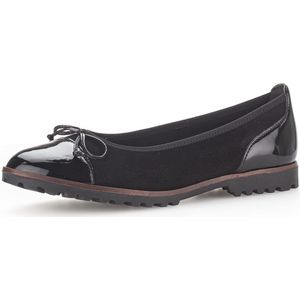 Gabor - Ballerina's - Zwart - Velvet en Lak