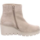 Gabor DAMES Enkellaarzen, Vrouwen Enkellaarsjes met sleehak,verwisselbaar voetbed,wedge bootie,gevoerd,winter,Beige (kiesel) / 12,40 EU / 6.5 UK