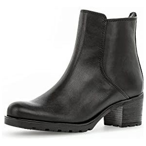 Gabor 800.1 Enkellaarsjes - Enkelboots met rits - Dames - Zwart - Maat 37,5