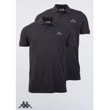 Kappa - Venist - Poloshirt - Asphalt - 2er Pack, 100% Katoen