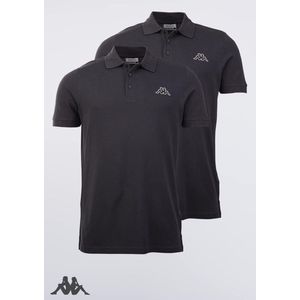 Kappa - Venist - Poloshirt - Asphalt - 2er Pack, 100% Katoen