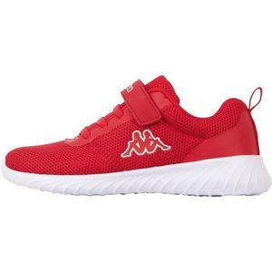 Kappa Unisex Kickoff T-sneakers voor kinderen, rood/wit., 35 EU
