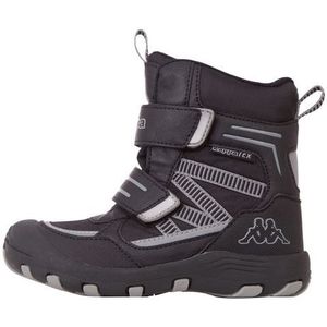 Kappa Unisex Blackpool Tex Sneakers voor kinderen, zwart, 27 EU