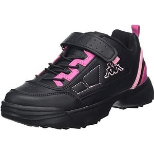 Kappa Rave Mf K Hardloopschoenen voor kinderen, uniseks, zwart/roze., 27 EU