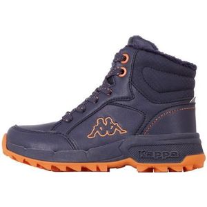 Kappa Uniseks Grane K Sneakers voor kinderen, Navy Oranje, 25 EU