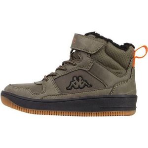 Kappa Shab Fur K Sneakers voor kinderen, uniseks, Army Black, 27 EU