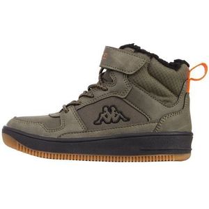 Kappa Shab Fur K Sneakers voor kinderen, uniseks, Army Black, 27 EU