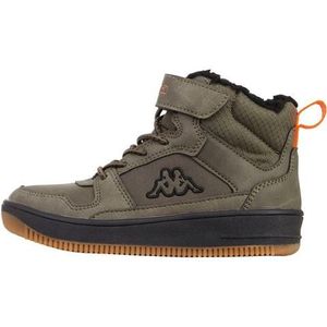 Kappa Shab Fur K Sneakers voor kinderen, Army Black, 33 EU