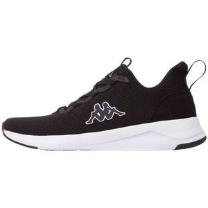 Kappa Kaiyo Sneaker Unisex Zwart Wit 40 EU, Zwart en wit.