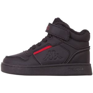 Kappa Mangan II Ice M Sneakers voor kinderen, uniseks, zwart-rood, 25 EU