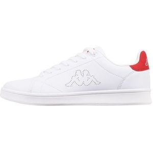 Kappa Deutschland Uniseks stijl: 243049 Limit sneaker, wit/rood, 37 EU, Wit/Rood