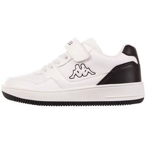 Kappa Deutschland Unisex kinderstijlcode: Broome Low Mf K Kids sneakers, wit zwart, 30 EU