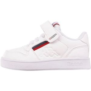 Kappa Deutschland Jongens kinderen stijlcode: MARABU II M Unisex Kids Sneaker, White/Red, 25 EU, wit-rood., 25 EU