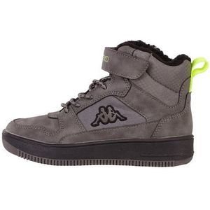 Kappa Deutschland Uniseks kinderstijlcode: 260991k Shab Fur K sneakers, Grijs zwart, 34 EU