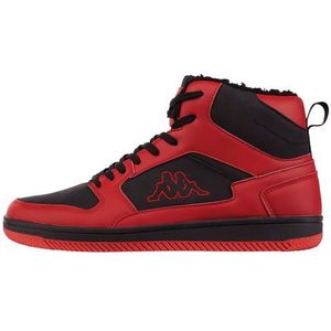 Kappa Unisex Stylecode: 243374 Lineup Fur Sneaker, rood/zwart, 36 EU