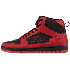 Kappa Unisex Stylecode: 243374 Lineup Fur Sneaker, rood/zwart, 37 EU