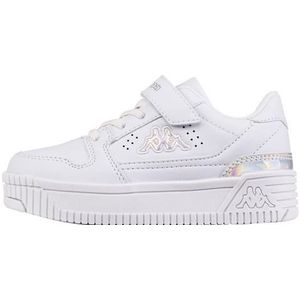 Kappa Deutschland Uniseks kinderstijlcode: 261057k Emela K Girls Sneaker, wit multi, 34 EU