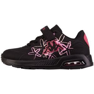 Kappa Deutschland Uniseks kinderstijlcode: 261049flk Harlem Emb FL K Girls Sneaker, zwart/roze., 25 EU