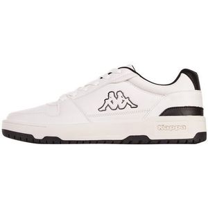 Kappa Unisex Stylecode: 243405 Coda Low Sneaker, wit zwart, 43 EU
