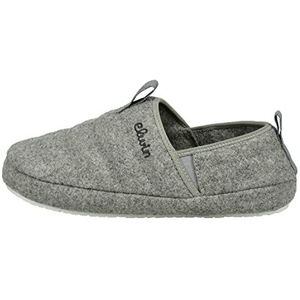 Elwin Shoes Heren Merlin Slipper, grijs, 45 EU