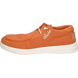 Elwin Shoes NEA sneakers voor dames, Oranje Lichtbruin, 41 EU