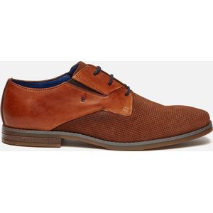 bugatti Menello veterschoenen voor heren, cognac, 42 EU