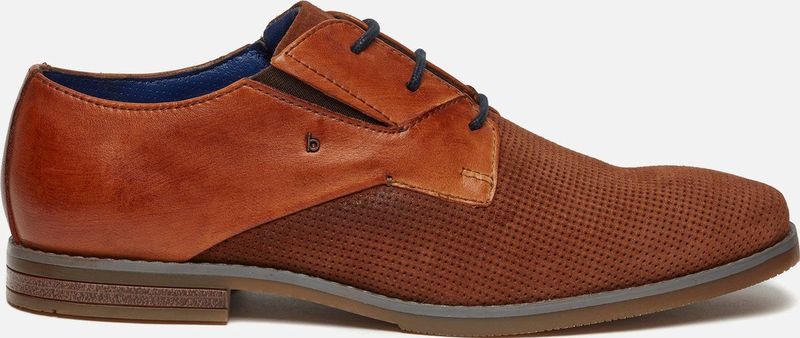 Bugatti Menello Veterschoenen cognac Suede - Maat 43