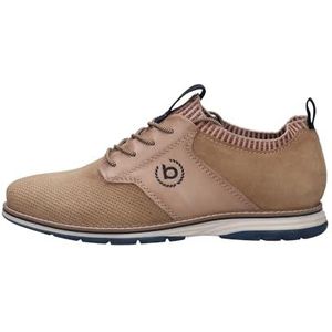 bugatti Sandhan Comfort sneakers voor heren, zand, 43 EU Breed