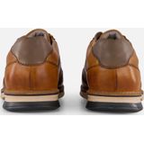 bugatti Casual veterschoenen van leer, sneakers met handafwerking, cognac, 43 EU