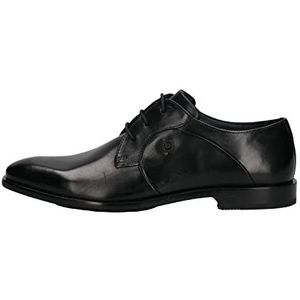 bugatti Heren Mansueto Flex Lace Shoe, zwart, 46 EU, zwart, 46 EU