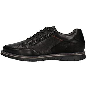 bugatti Heren Sammy Comfort Sneaker, zwart, 44 EU, zwart, 44 EU Breed