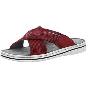 bugatti Heren sandaal Mules, rood, 42 EU, rood, 42 EU