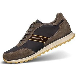 bugatti Heren Man Casual Lace Shoe Veters, taupe/donkergrijs, 42 EU, taupe donkergrijs, 42 EU