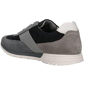 bugatti Heren Man Denim Lace Shoe Sneaker, donkergrijs/zwart, 42 EU, Dark Grey Black, 42 EU