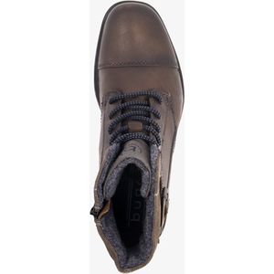 Bugatti leren heren veterboots donkerbruin - Maat 42