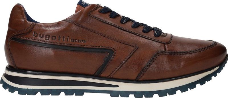 bugatti Sneaker mit seitlichem Logoprägung, Freizeitschuh, Halbschuh, Schnürschuh