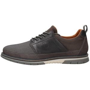 bugatti Heren Sammy Comfort Lace Shoe, grijs, 45 EU, grijs, 45 EU