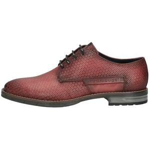 bugatti Heren Ben Comfort Lace Shoe, rood, 44 EU, rood, 44 EU