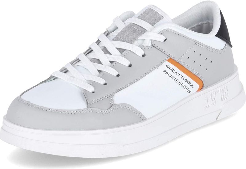 bugatti - 322-aa505 - Veterschoenen - Lichtgrijs Wit