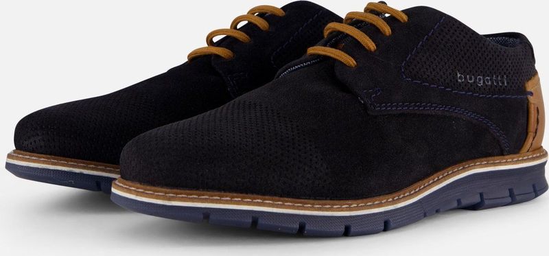 Bugatti - Simone - Nette Schoenen - Blauw - Suède