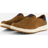 Bugatti - Casual Slip-On Sneakers - Cognac - Elastische Band - Ademend Comfort