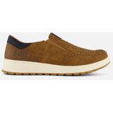 Bugatti - Casual Slip-On Sneakers - Cognac - Elastische Band - Ademend Comfort