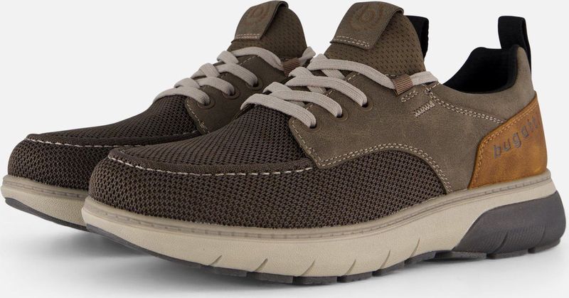 Bugatti Exko Sneakers taupe Textiel