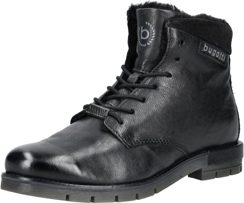 Bugatti - 331-AHB50-1100 Enkellaarsjes - Zwart - Rundleder