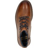 Veterboots - Effen - Leer - Blokhak - Snoersluiting