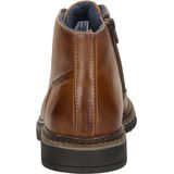 Veterboots - Effen - Leer - Blokhak - Snoersluiting